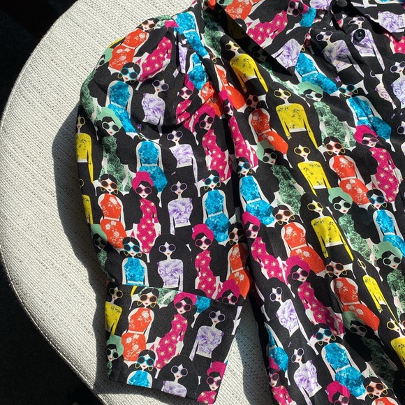 Alice and Olivia Silk Blouse - Picture 6 of 10